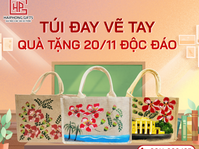 Túi Đay Vẽ Tay – Quà Tặng 20/11 Độc Đáo, Gửi Yêu Thương Từ Những Nét Vẽ